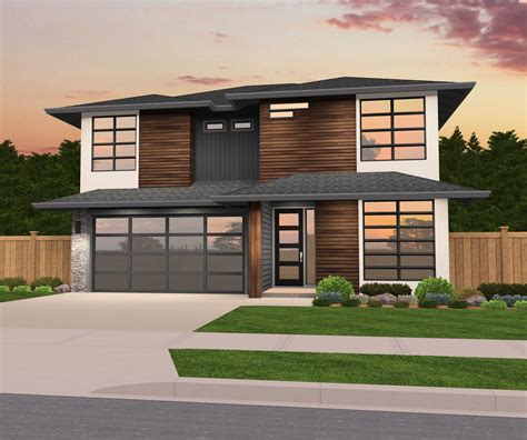 Feng Shui House Plan Modern 3 Bed Bonus Denguest 2 Car Home Design