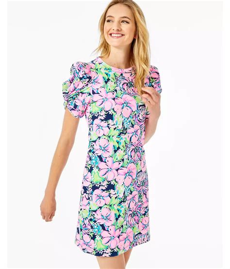 Lilly Pulitzer Anabella T Shirt Dress In High Tide Navy Tall Order