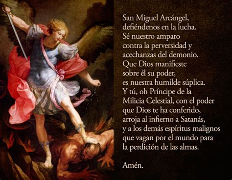 Oracion A San Miguel Arcangel En Latin Reverasite