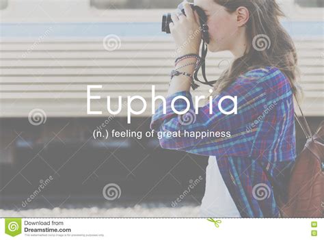 Euphoria Feeling Great Pleasure Happiness Concept Stock Photo Image