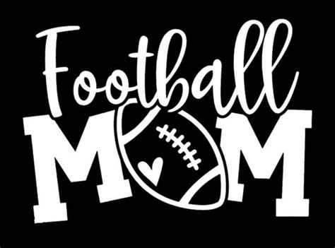 Football Mom Vinyl Sticker Decal White 45”x 5” Ebay