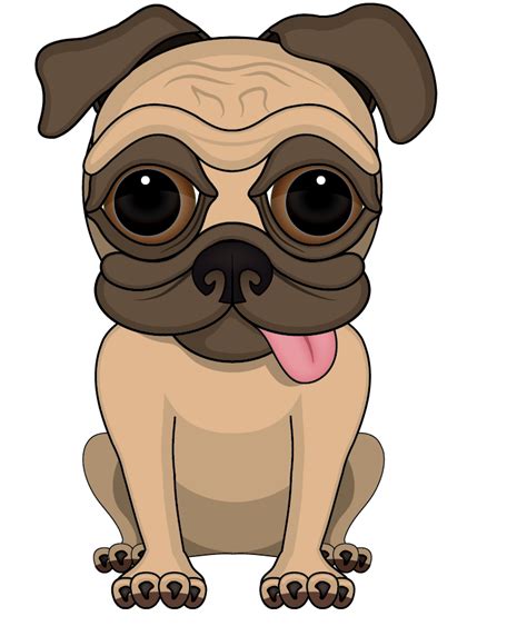 Various Vector Illustrations 2012 2013 Pug Cartoon Pug Love Pug Art