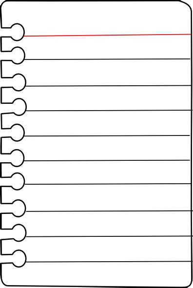 Style Guide Clker Notebook Paper Notebook Paper Template Free