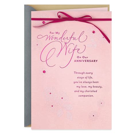 Whether you want to take the romantic route or go for something funny, find a card they'll love forever right here. My Cherished Companion Religious Anniversary Card for Wife - Greeting Cards - Hallmark