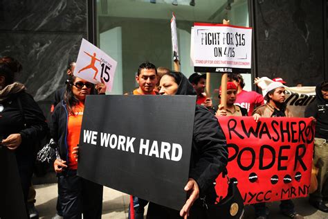 Fight For 15 Protestors Campaign Nationwide In Fightfor15 Wage Hike