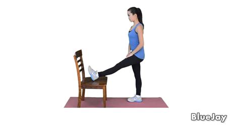 55e Hamstring Stretch With Chair Youtube