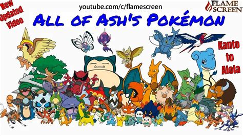 Do note that just because a pokémon is tabularly listed does not necessarily mean it is obtainable at this time; All of Ash's Pokemon (Kanto to Alola) | New Updated Video ...