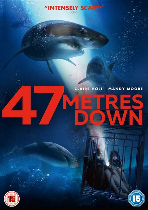 Once inside, their rush of excitement turns into a jolt of terror as they discover the sunken ruins are a hunting ground for deadly great white sharks. 47 Meters Down (2017) Retail Release - My Bloody Reviews