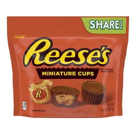 Reeses Miniatures Milk Chocolate Peanut Butter Cups Candy