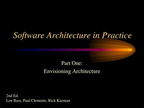 Ppt Software Architecture In Practice Powerpoint Presentation Free