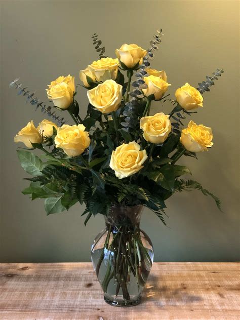 Roses aren't just for valentine's day, select roses in white, pink or yellow to make someone smile! 18 Yellow Roses in Waldorf, MD | Country Florist