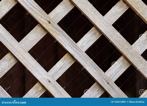 Wooden Fence Lattice Wood Grating Close Up Abstract Wood Texture