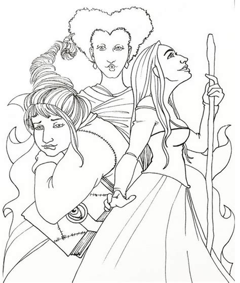 Hocus Pocus Coloring Page by Tray7 on DeviantArt