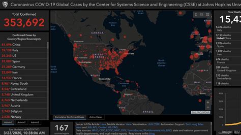 Johns Hopkins Coronavirus Tracking Map Now Shows Covid 19 Cases By