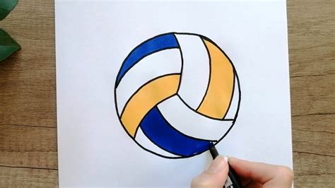 How To Draw A Volleyball Ball Step By Step Life Hack Youtube