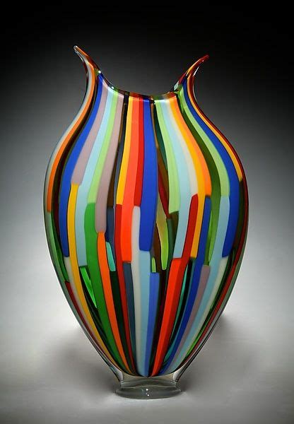 Mixed Cane Foglio By David Patchen Art Glass Sculpture Artful Home Glass Art Sculpture