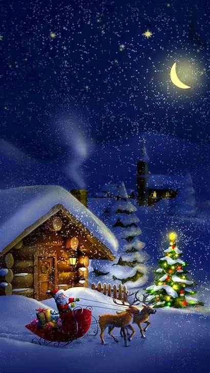 Iphone Christmas Tree Backgrounds Merry Pixelstalk Reindeer