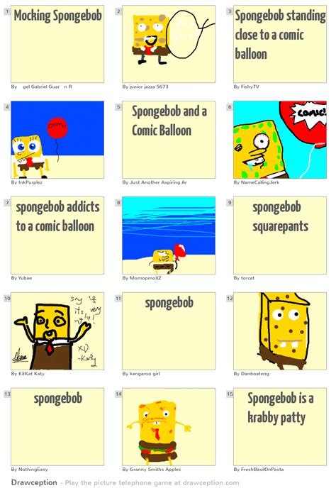 Mocking Spongebob Drawception