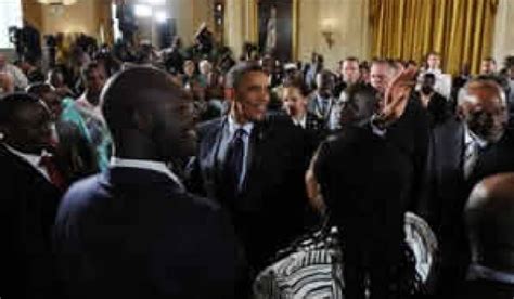 Cinquante Ans Des Indépendances En Afrique Obama A Reçu Les Jeunes Africains à La Place Des
