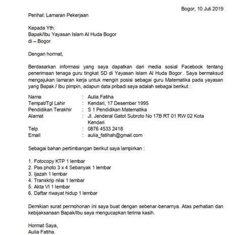 Contoh Surat Pengalaman Kerja Guru Doc Nusagates