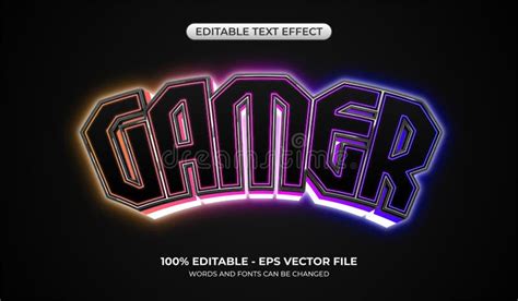 3d Gamer Text Effect Realistic Editable Esport Text Effect With