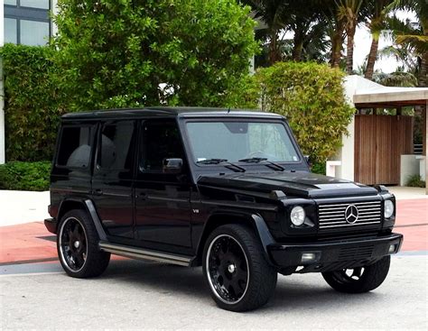 Exotic Cars On The Streets Of Miami Black Mercedes G Wagon At The W