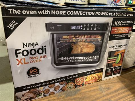 Ninja Foodi Xl Pro Air Oven 1800 Watt Front Load Counter Top With