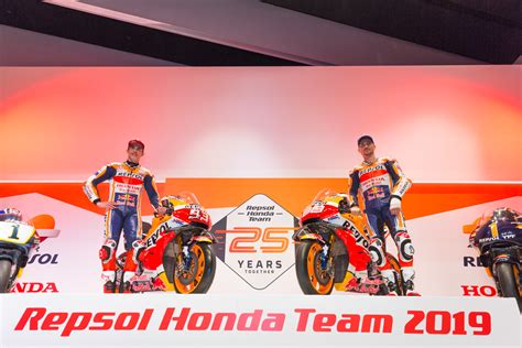 Repsol Honda Launches 2019 Motogp Livery In Spain Motorcycle News