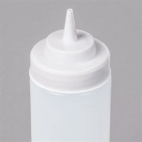 24 Oz Clear Wide Mouth Squeeze Bottle 6pack