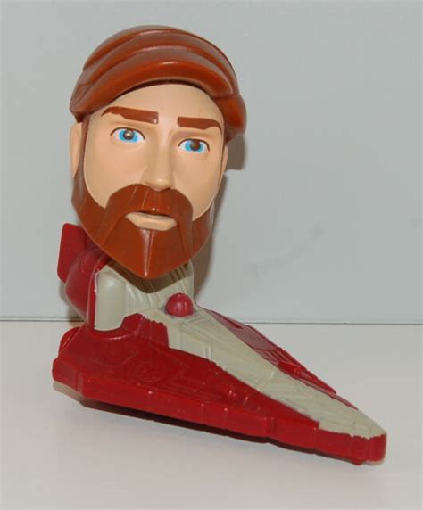 2008 Obi Wan Kenobi 17 Bobble Head Toy Mcdonalds Star Wars Clone