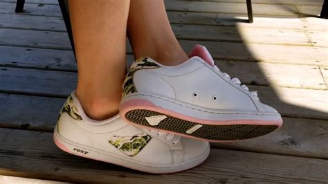 Sexy Shoeplay In Roxy Sneakers Youtube