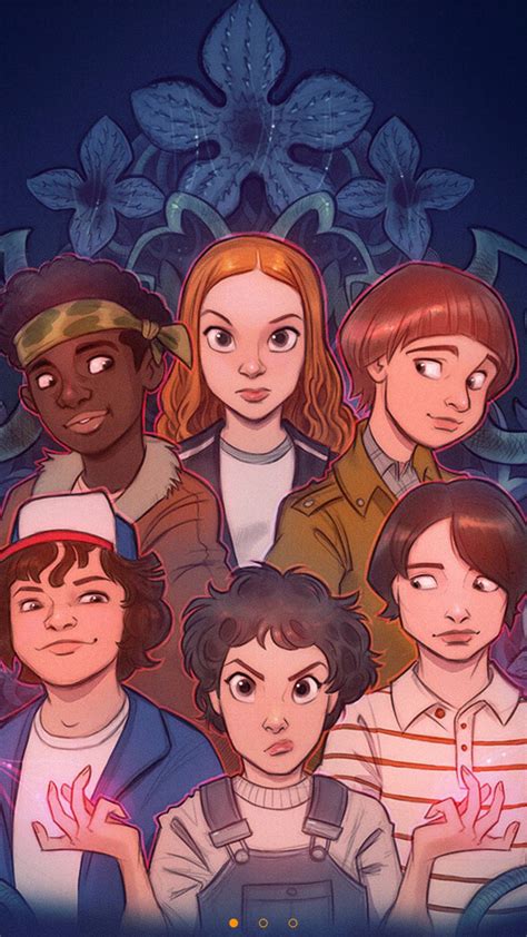 Stranger Things Cartoon Wallpapers Wallpaper Cave