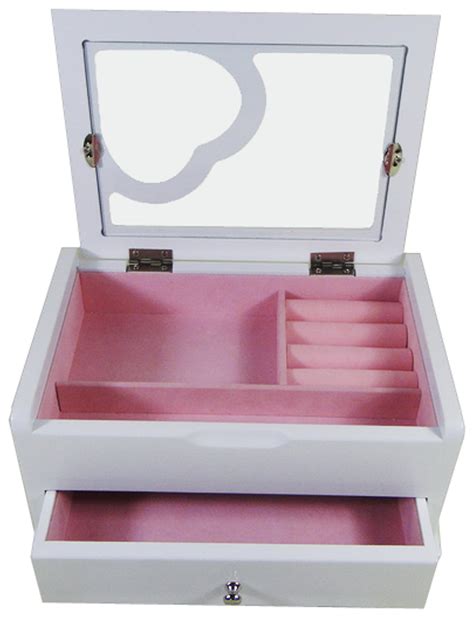 White Heart Wooden Jewellery Box Reviews