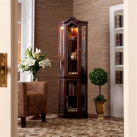 Your home improvements refference | glass curio cabinets with lights. Amazon.com - Southern Enterprises Lighted Corner Display ...