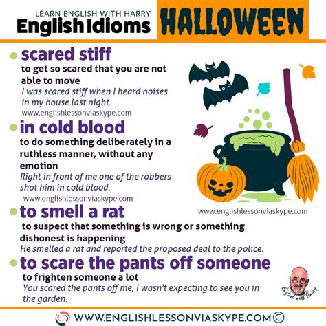Spooky Halloween Idioms And Expressions English With Harry 👴 English
