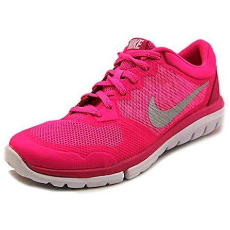 Womens Flex 2015 Running Shoes 5 Pink Powhot Pinkmetallic Silver