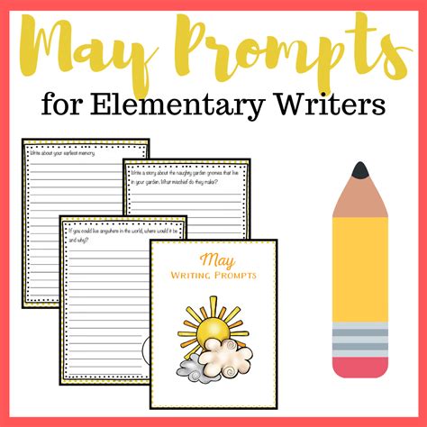 Free Printable Elementary Writing Prompts For May