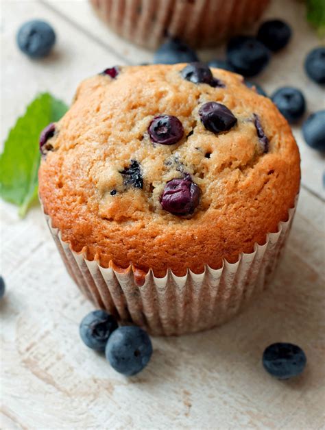 Sour Cream Blueberry Muffins Bunnys Warm Oven