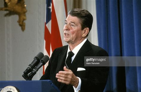 Washington Dc 1986 President Ronald Reagan During His Presidency