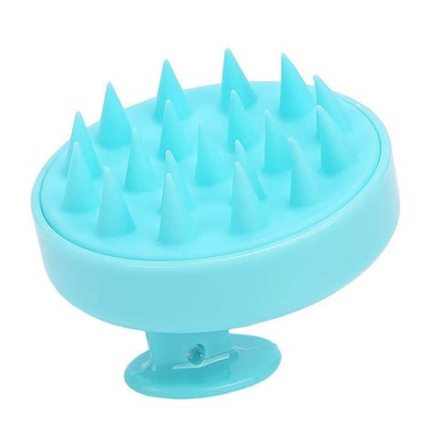 Fymall Hair Scalp Massager Massage Shampoo Comb Cleaning Silicone Brush With Soft Tooth