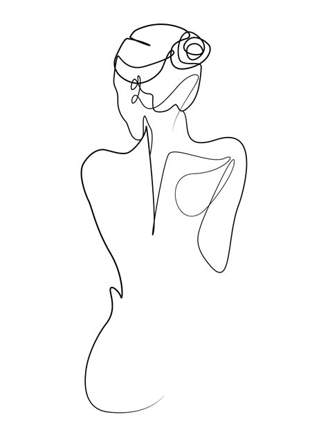 Continuous Line Drawing Vector Hd Images Continuous Line Drawing Of The Best Porn Website