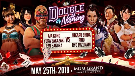 With omega in the fold, the double or nothing card set for may 25 at the mgm grand in las vegas is beginning to take shape. AEW Double or Nothing 2019: Heat Index PPV Match Card Rundown & Predictions - eWrestlingNews.com