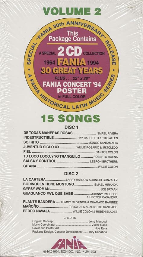 Release Fania 1964 1994 30 Great Years Volume 2 By Various Artists