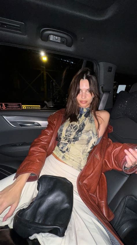 Emily Ratajkowski Hastily Deletes Sultry Photos In Car Backseat After Admitting To Awkward Slip