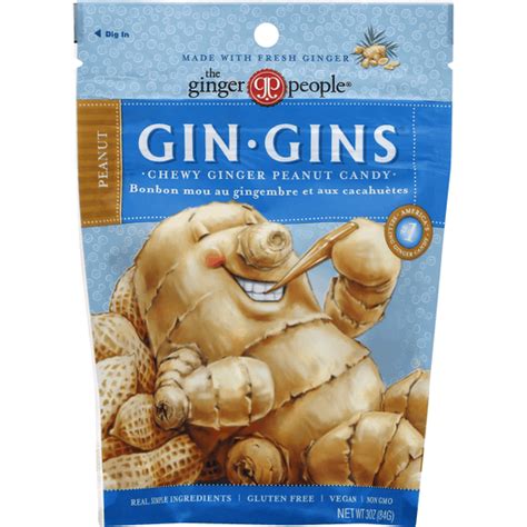 The Ginger People Gin Gins Ginger Candy Peanut Chewy Grocery Riesbeck