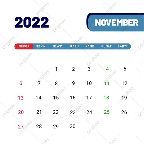 November Calendar Hd Transparent November 2022 Calendar Editable Text