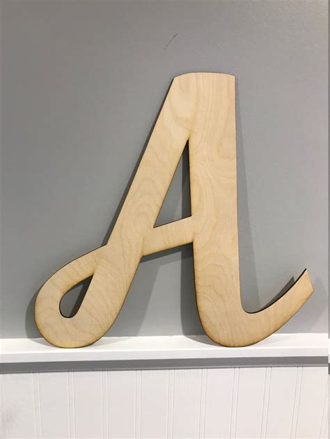 Custom Wood Letters Natural Birch Wood Large Letter 10 Etsy Canada