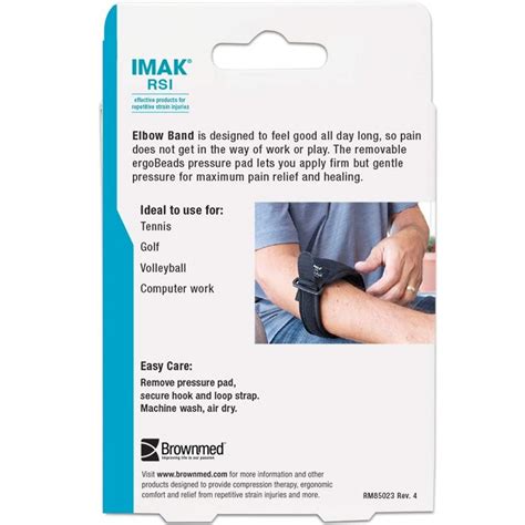 Imak Adjustable Elbow Strap With Pressure Pad For Targeted Pain Relief