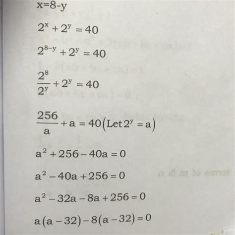 if x y 8 2x 2y 40 find x y given x y 8