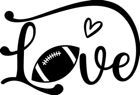 Football Love Football Ball Clipart Image Free Svg File For Members